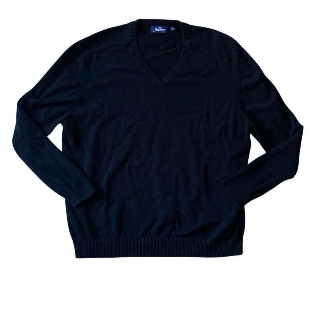 Jack Nicklaus Golf Pullover Sweater XXL Black Yellow Bear Long Sleeve Cotton